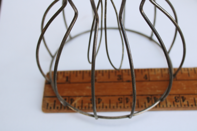 photo of bare wire lamp shade frames, set of 8 tiny bell shaped shades clip on bulb type chandelier light shades #6