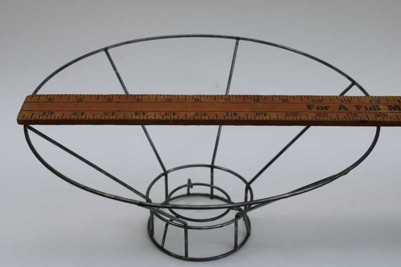 photo of bare wire lampshade frame, french country style empire lamp shade frame made to fit glass hurricane light  #2