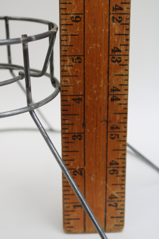 photo of bare wire lampshade frame, french country style empire lamp shade frame made to fit glass hurricane light  #5