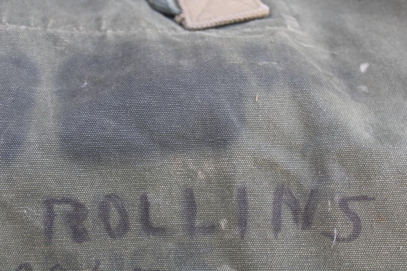 photo of beat to hell vintage cotton US Army issue duffle bags or military surplus duffels  #2