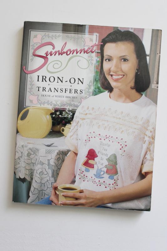 photo of big book of embroidery transfers, Sunbonnet Sue girls designs holiday seasonal themes etc #1