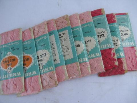 photo of big lot vintage cotton rick-rack sewing edgings trim, many colors! #7