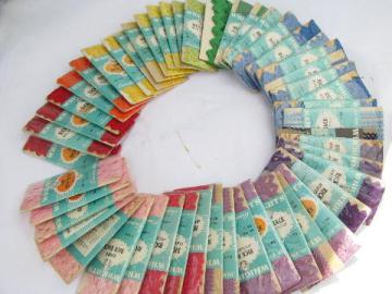 catalog photo of big lot vintage cotton rick-rack sewing edgings trim, many colors!
