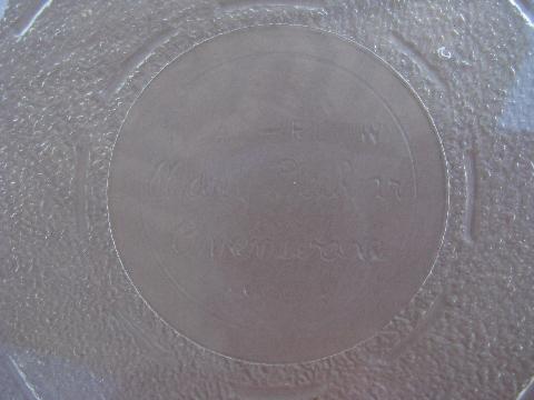 photo of big vintage heat flow glass ovenware dutch oven, Mary Dunbar / Jewel Tea #3