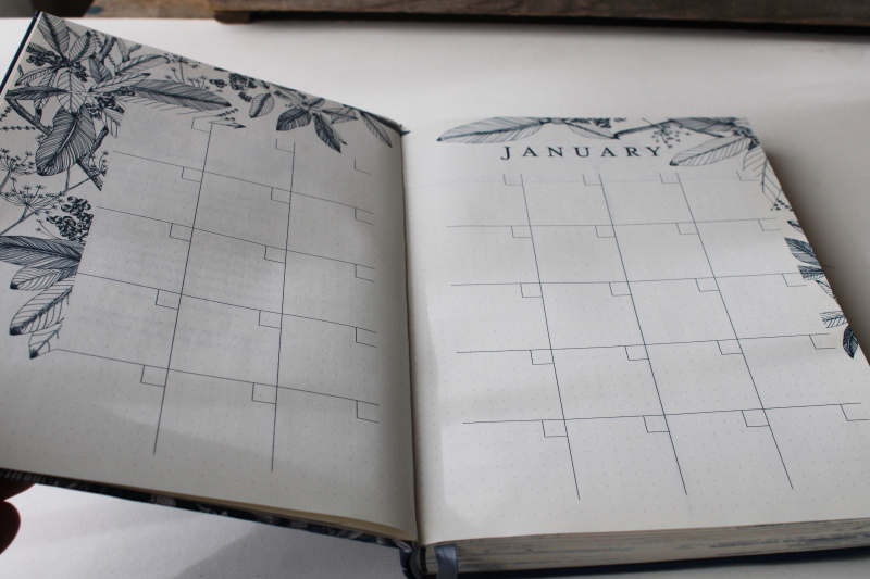 photo of blank book bullet journal The Nature Observer for a year long diary sketchbook #2