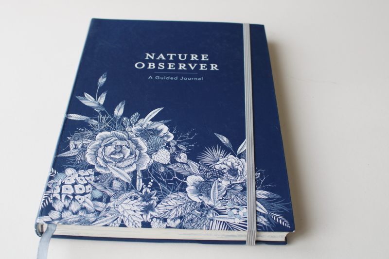 photo of blank book bullet journal The Nature Observer for a year long diary sketchbook #7