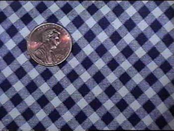 photo of blue gingham check fabric #1