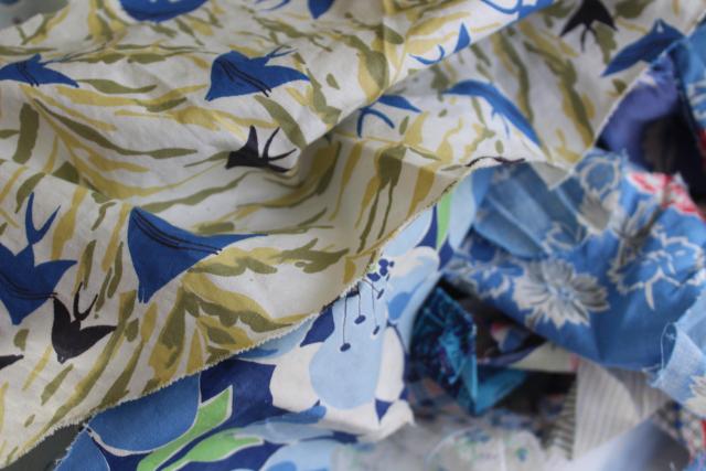 thumbnail image 2 of Wholesale Mix Lot Of Vintage Cotton Fabric Remnants – 5" Charm Squares, Multicolor Floral 2 of 4
