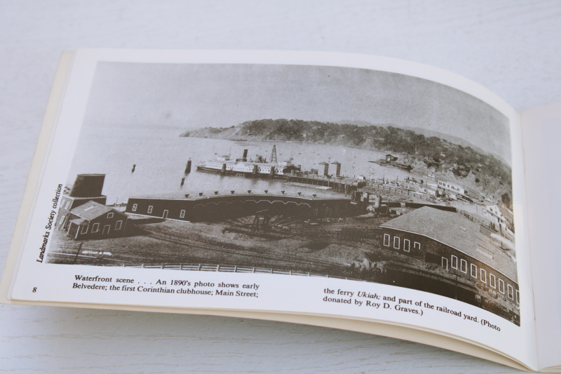 photo of book of antique photos Tiburon San Francisco Bay Marin County California vintage black & white photography #3