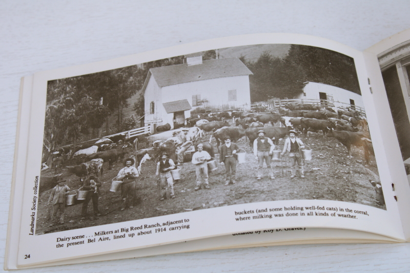 photo of book of antique photos Tiburon San Francisco Bay Marin County California vintage black & white photography #4