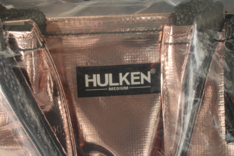 photo of brand new Hulken bag, rose gold pink metallic medium tote w/ rolling spinner wheels  #6