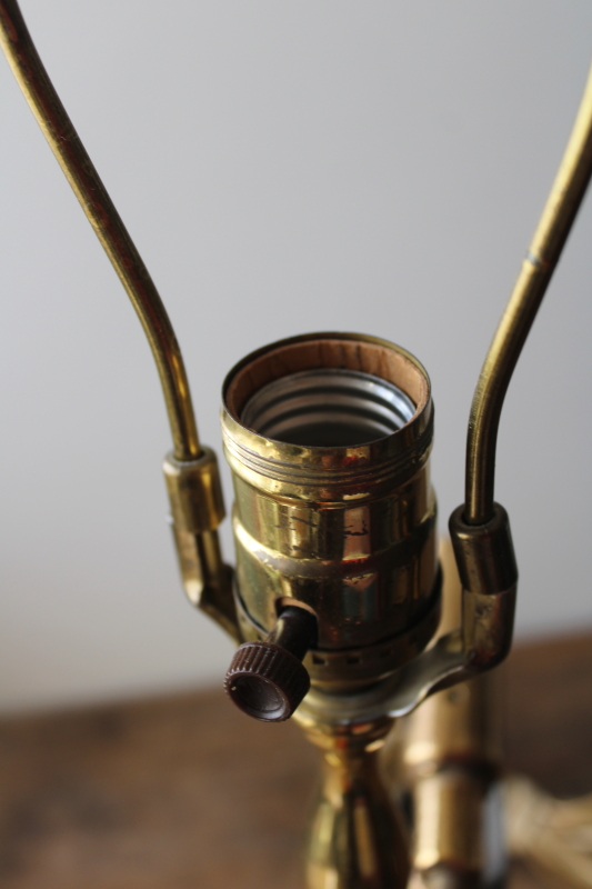 photo of bright polished brass Turner Hot Blast blow torch primitive antique tool converted to electric lamp  #13