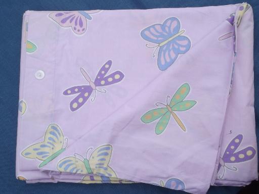 photo of butterflies print cotton, never used duvet covers, flat sheet for fabric #4