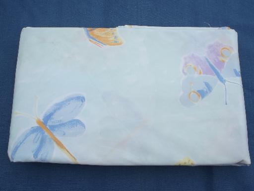 photo of butterflies print cotton, never used duvet covers, flat sheet for fabric #5