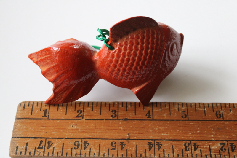 photo of cast iron bell lucky koi fish, goldfish good luck garden bell  #4