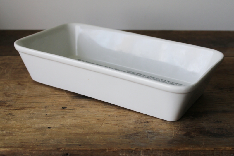 photo of ceramic baking dish Au Gratin Potatoes printed recipe, modern kitchen bakeware #3