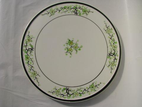 photo of cherry blossom pattern vintage Made in Japan china cake plate plateau #1