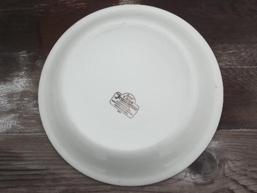 photo of china pie plate w/ Strawberry Pie recipe, vintage ceramic pie pan #4
