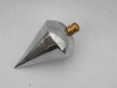 photo of chrome & brass Trojan plumb bob carpenter, builder or mason's tool #1