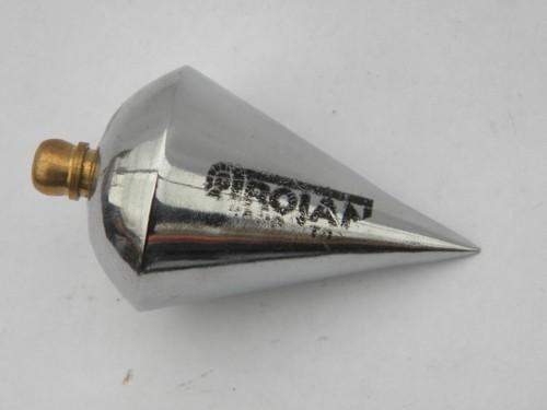 photo of chrome & brass Trojan plumb bob carpenter, builder or mason's tool #2