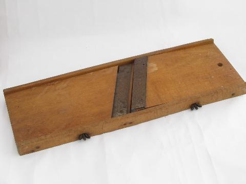 photo of church kitchen lot vintage slaw boards or mandolin french slicers, for potatoes etc. #2