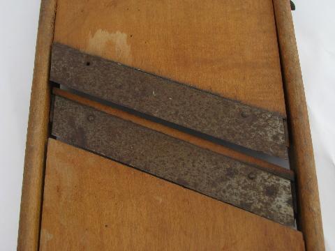 photo of church kitchen lot vintage slaw boards or mandolin french slicers, for potatoes etc. #3