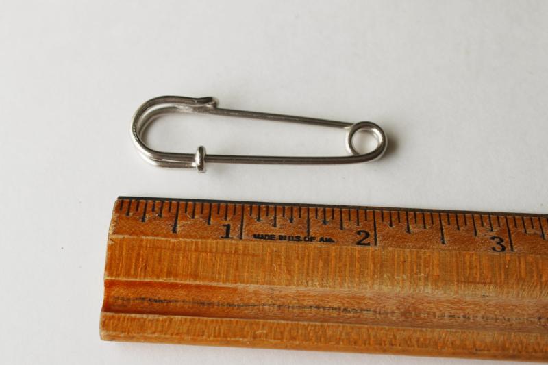 photo of clasp pins for ribbons, medals, awards - silver & gold tone metal jewelry findings #3