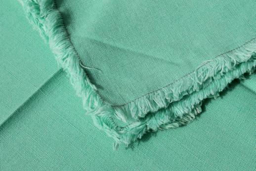 photo of cloth napkins in shades of blue & green, large lot fabric napkin sets vintage & newer #5