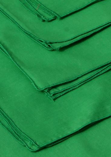 photo of cloth napkins in shades of blue & green, large lot fabric napkin sets vintage & newer #11