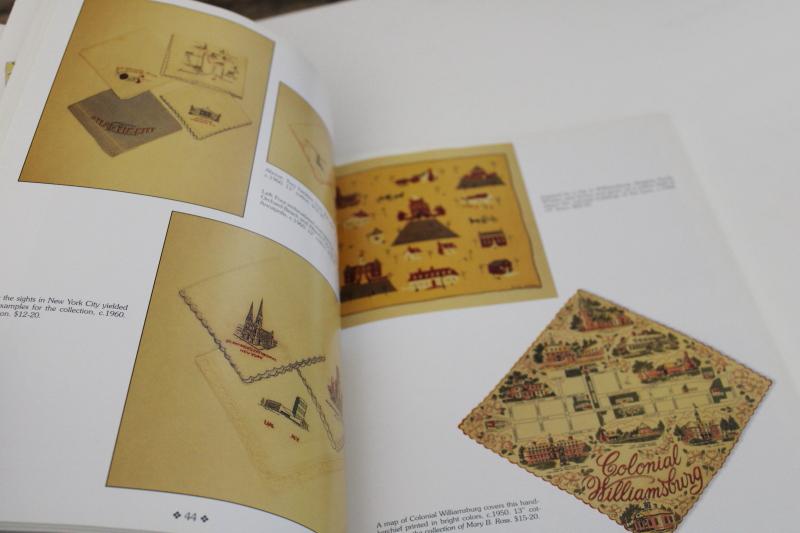 photo of collecting hankies, vintage identification guide color photos out of print reference book #5