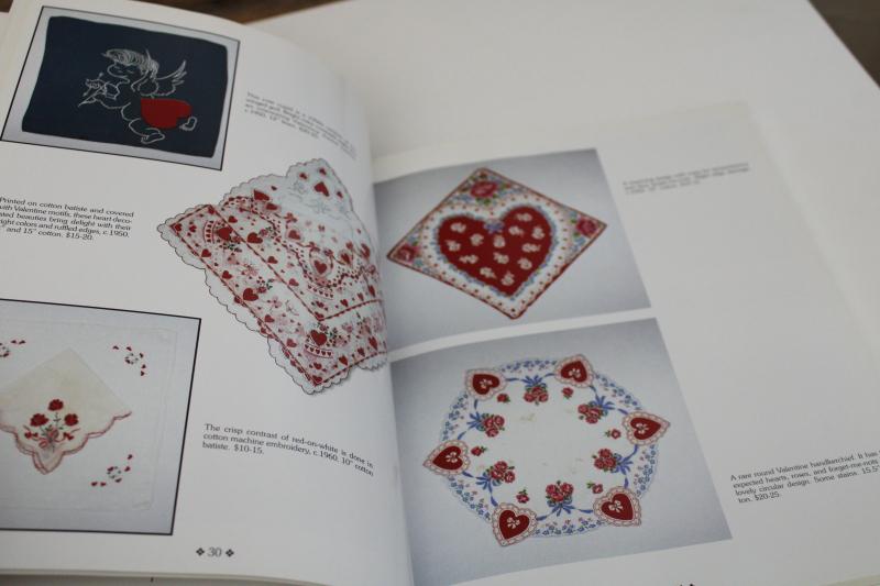 photo of collecting hankies, vintage identification guide color photos out of print reference book #6