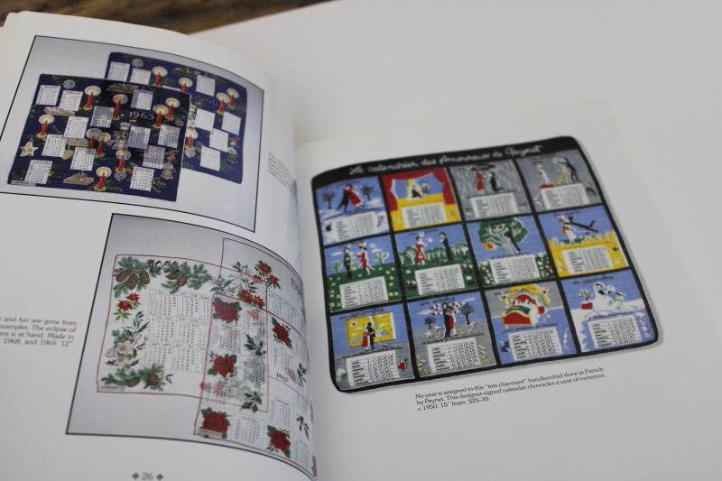 photo of collecting hankies, vintage identification guide color photos out of print reference book #7