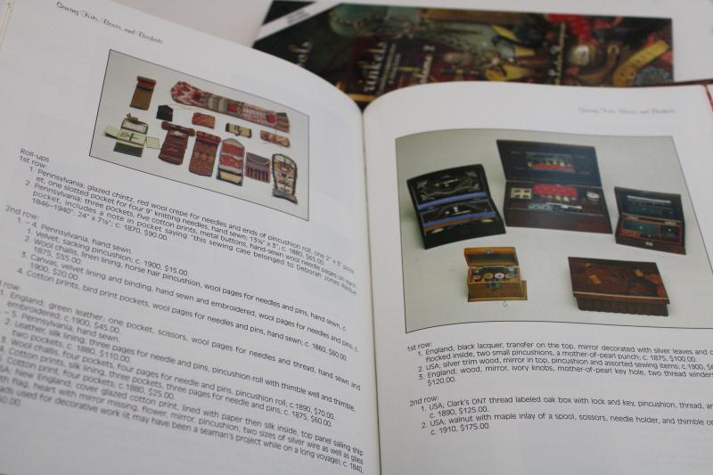 photo of collecting vintage sewing tools, two volume identification guide color photos reference books #6
