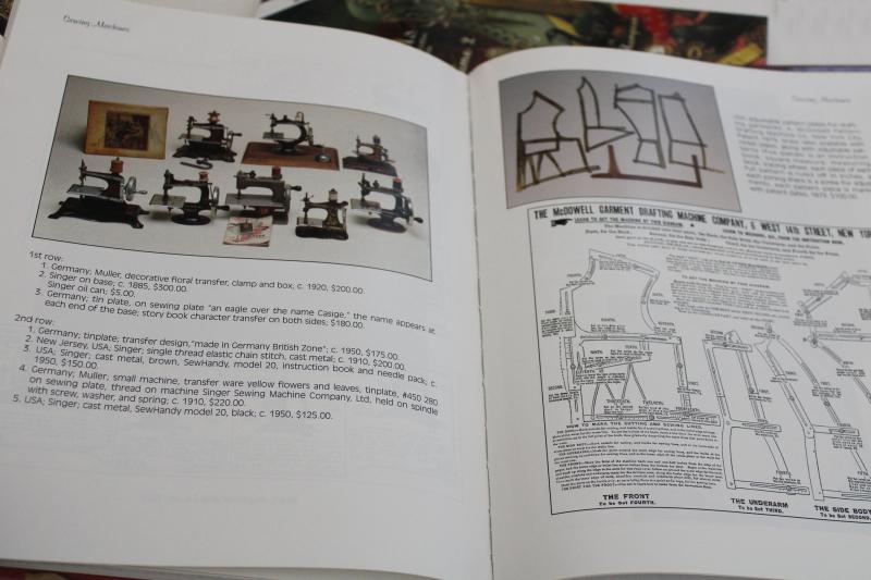 photo of collecting vintage sewing tools, two volume identification guide color photos reference books #7