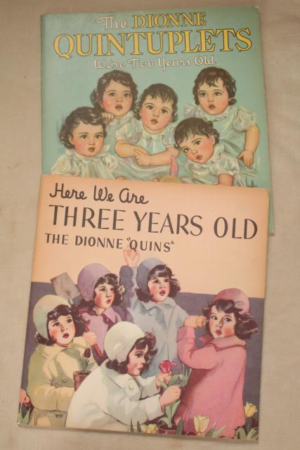 photo of collection Dionne Quintuplets Quints photos, books, vintage paper ephemera lot #3