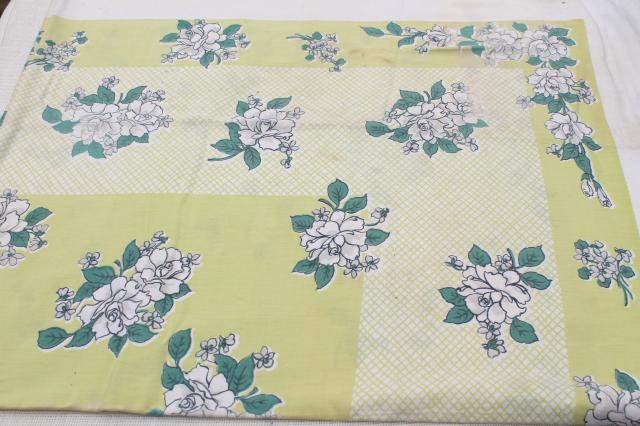 photo of collection of 50s 60s vintage tablecloths, retro prints for kitchen, dinette, patio table! #28