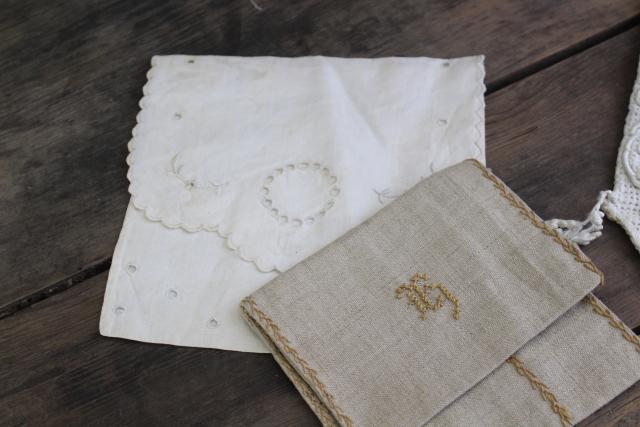 photo of collection of tiny antique lace purses, Edwardian vintage hand bags tea dress style #9