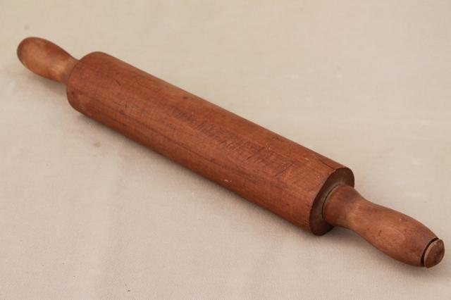 photo of collection of vintage rolling pins, primitive wood rolling pin, marble rolling pin #8