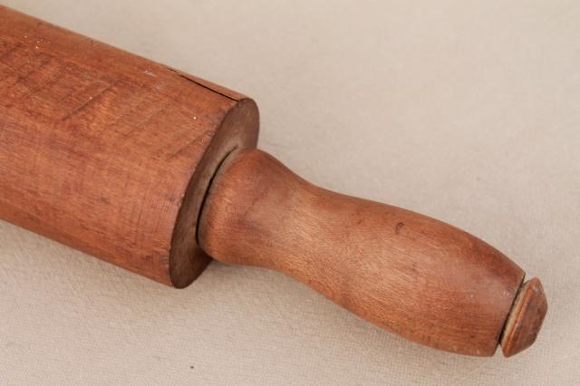 photo of collection of vintage rolling pins, primitive wood rolling pin, marble rolling pin #9