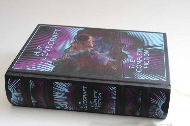 photo of complete H P Lovecraft, horror sci-fi stories collected fiction hardcover book #1