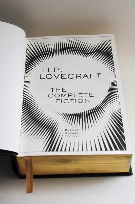 photo of complete H P Lovecraft, horror sci-fi stories collected fiction hardcover book #2