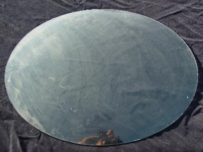 photo of convex oval bubble glass for vintage frame, 4 x 3. #1