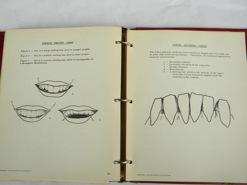 photo of cosmetic dentistry transparences and dental photos, 1950s vintage #5