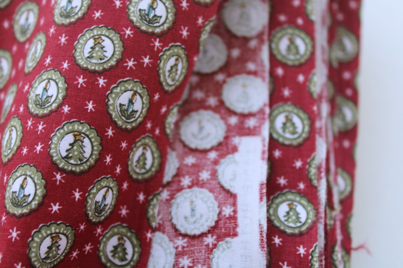 photo of cotton fabric for quilting / crafts, Christmas holiday tiny print Judie Rothermel #2