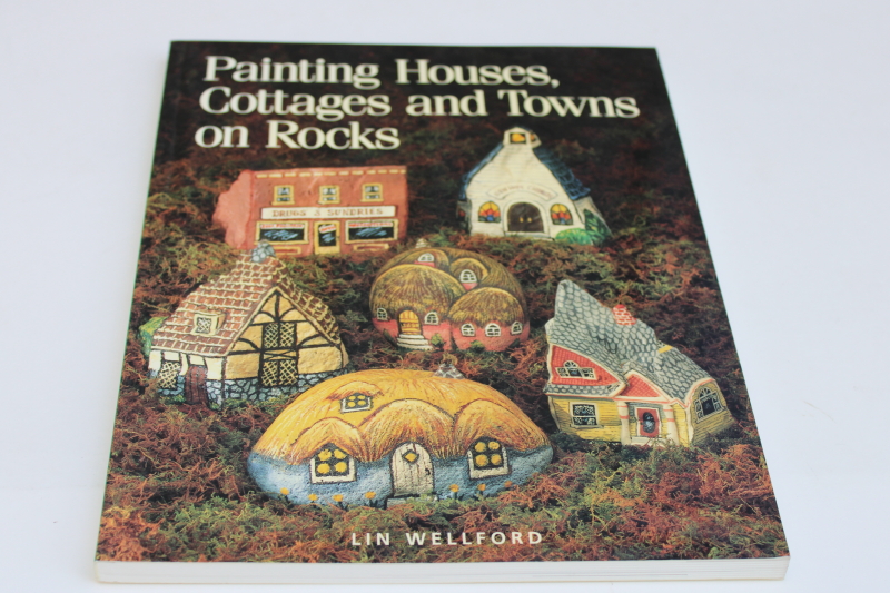 photo of craft book Painting Houses & Towns on Rocks, pet rock village or replica of your home  #1