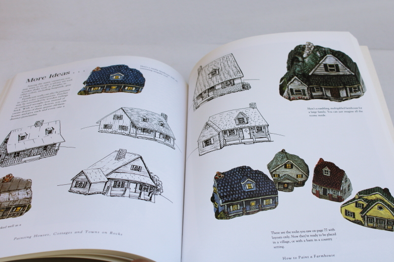 photo of craft book Painting Houses & Towns on Rocks, pet rock village or replica of your home  #3
