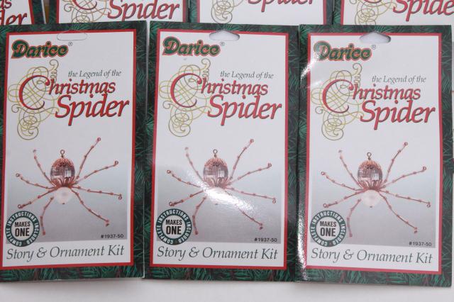 photo of craft kits lot Christmas Spiders ornaments & spider & black cat Halloween decorations #6