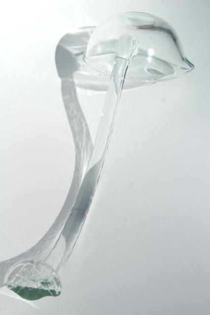 photo of crystal clear glass punch ladle, vintage punch bowl ladle for wedding or parties #6