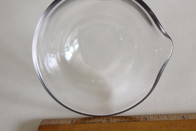 photo of crystal clear glass punch ladle, vintage punch bowl ladle for wedding or parties #2