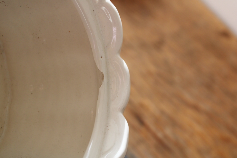 photo of cute white goose or duck on nest, 1980s vintage Taiwan ceramic covered dish or trinket box #6